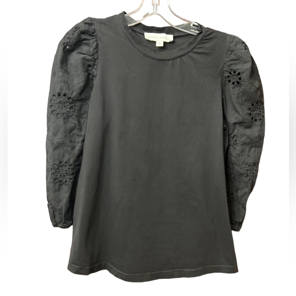 Woman’s size Small, Jack & Avery, blouse with flower cut out 3/4 length sleeves